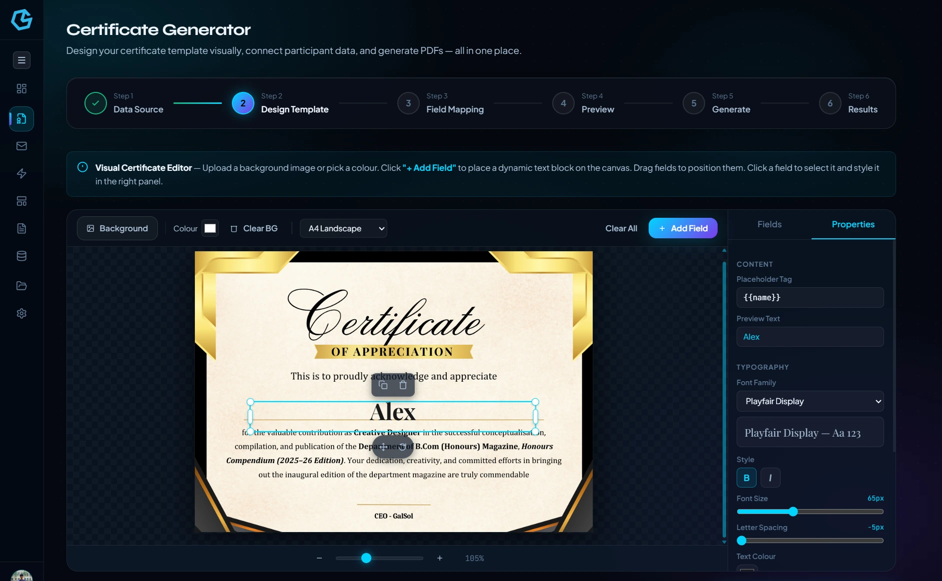 Certificates