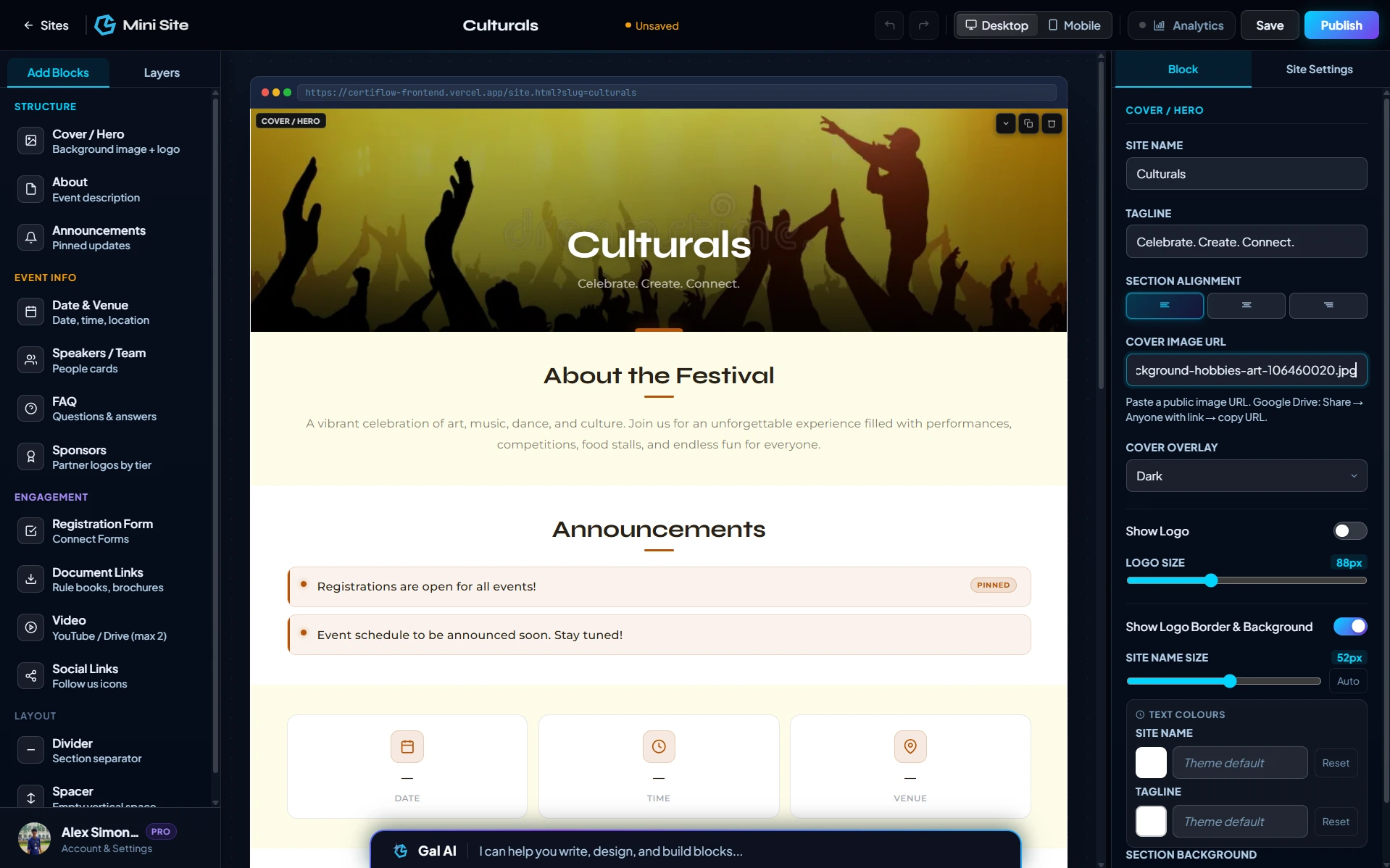 Mini Site