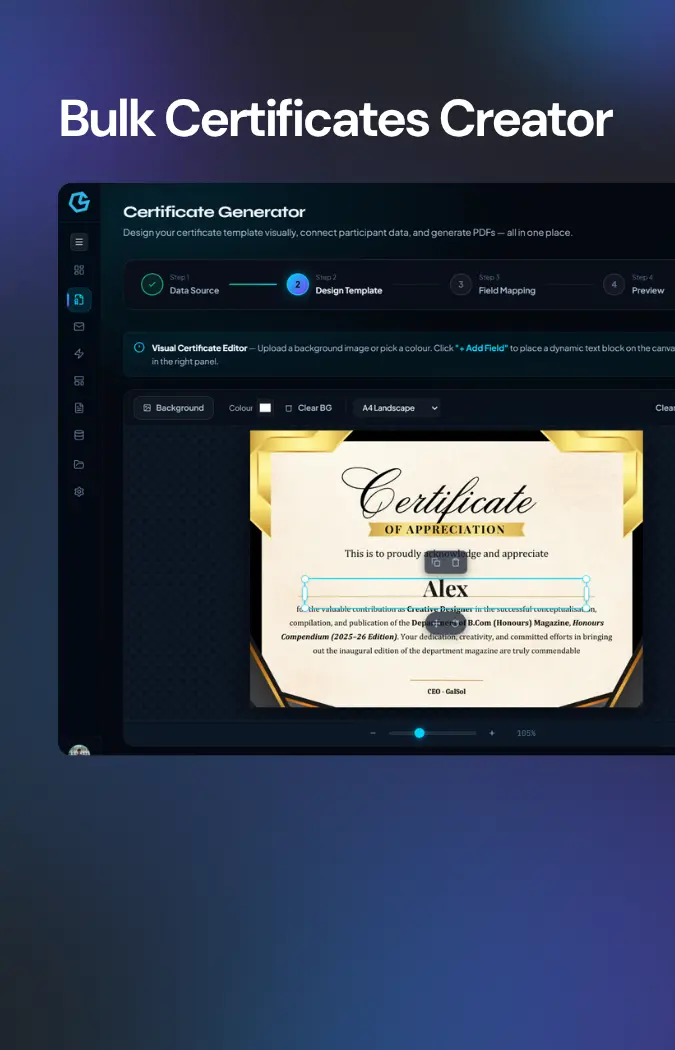 Bulk Certificate Generation