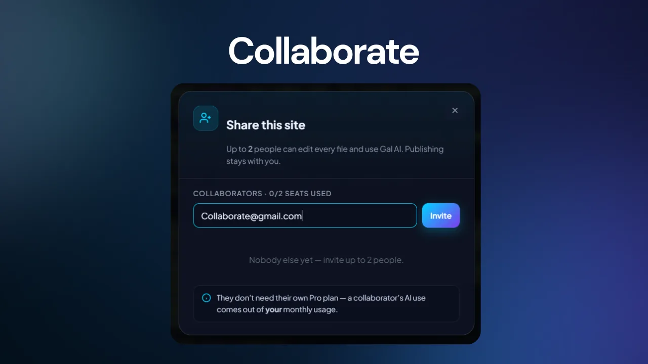Prime Site collaborative editing